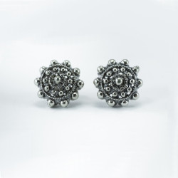 Pendientes Pendientes Botón Charro en Plata de ley BC005-D BC005-D BotonCharro