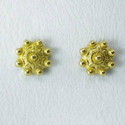 Charro Pendientes botón charro en oro de ley BC311-4 BC311-4 BotonCharro