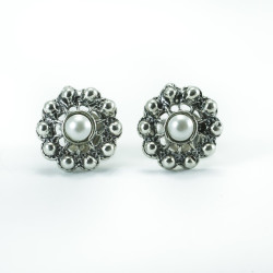 Pendientes Pendientes botón charro con perla en plata de ley BCF79/PERLA BCF79/PERLA BotonCharro