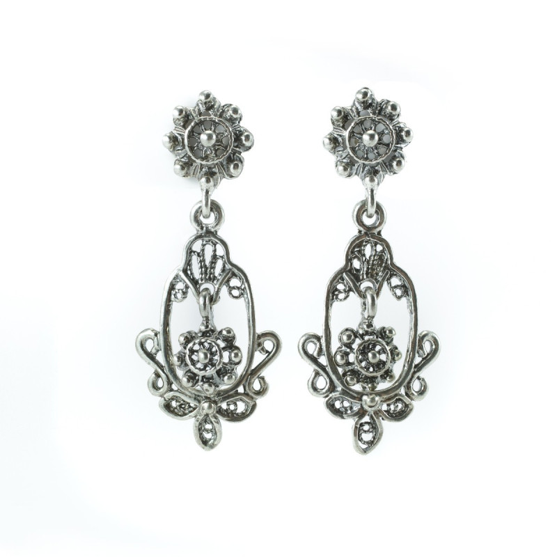Pendientes Pendientes filigrana con boton charro en plata de ley BC02-157 BC02-157 BotonCharro Pendientes Pendientes filigrana con boton charro en plata de ley BC02-157 BC02-157 BotonCharro