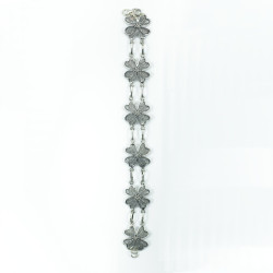 Pulseras Pulsera Flor con botón charro en plata de ley BCPLS-147 BCPLS-147 BotonCharro