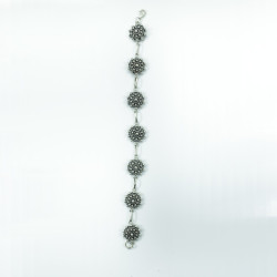 Pulseras Pulsera botón charro en plata de ley BC005D-P7S BC005D-P7S BotonCharro