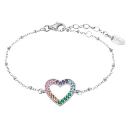 Lotus Silver Pulsera Lotus Silver con Corazón en multicolor LP1963-2/1 LP1963-2/1 Lotus