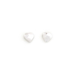 Pendientes Pendientes oro blanco corazon 4mm Mocosa 6100527 Mocosa