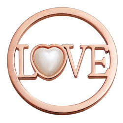 Plaisir Medallon Moneda Viceroy Love de Acero IP Rosé Con Perla VMH0003-19 VMH0003-19 Viceroy