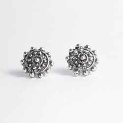Pendientes Pendientes Botón Charro en Plata BC004-D BC004-D BotonCharro