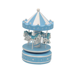 Regalos Carrousel Musical Caballitos Celeste B4130C B4130C