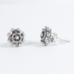 Pendientes Pendientes botón charro en plata BC001 BC001 BotonCharro