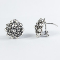 Pendientes Pendientes botón charro en plata BC006-D-OMEGA BC006-D-OMEGA BotonCharro