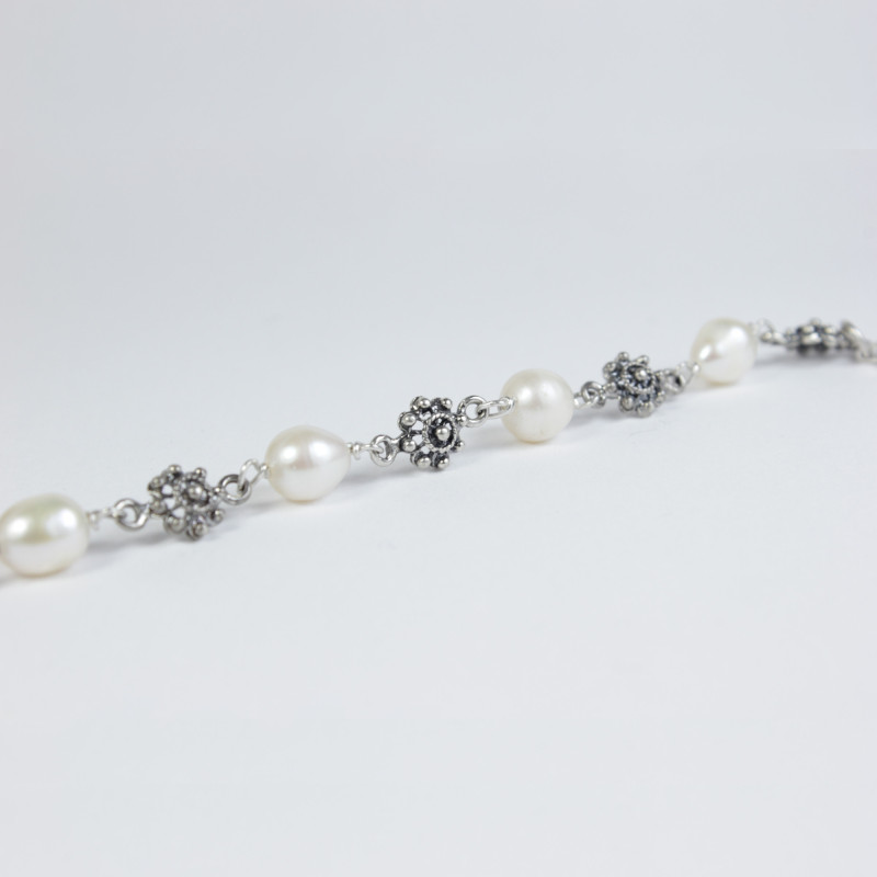 Pulseras Pulsera botón charro con perlas en plata BC0P-6-6 BC0P-6-6 BotonCharro Pulseras Pulsera botón charro con perlas en plata BC0P-6-6 BC0P-6-6 BotonCharro