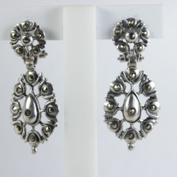Pendientes Pendientes de teja en plata BC532/AB BC532/AB BotonCharro