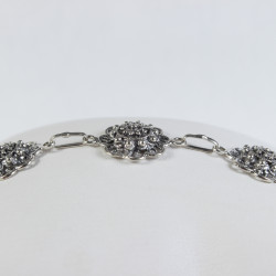 Pulseras Pulsera flor botón charro en plata BCF55 BCF55 BotonCharro
