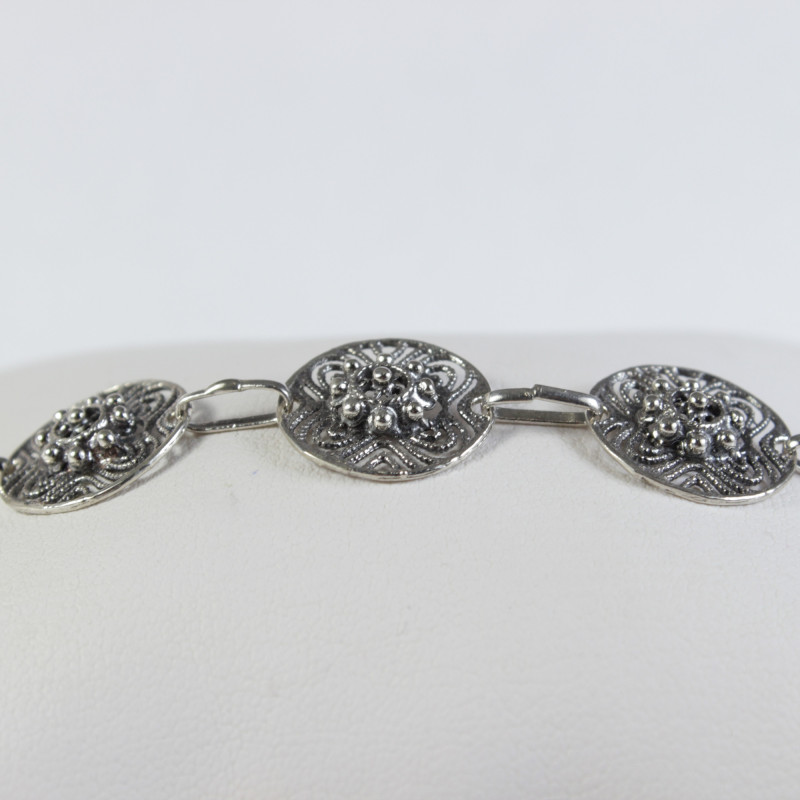 Pulseras Pulsera filigrana botón charro en plata BCF39-PULS BCF39-PULS BotonCharro Pulseras Pulsera filigrana botón charro en plata BCF39-PULS BCF39-PULS BotonCharro