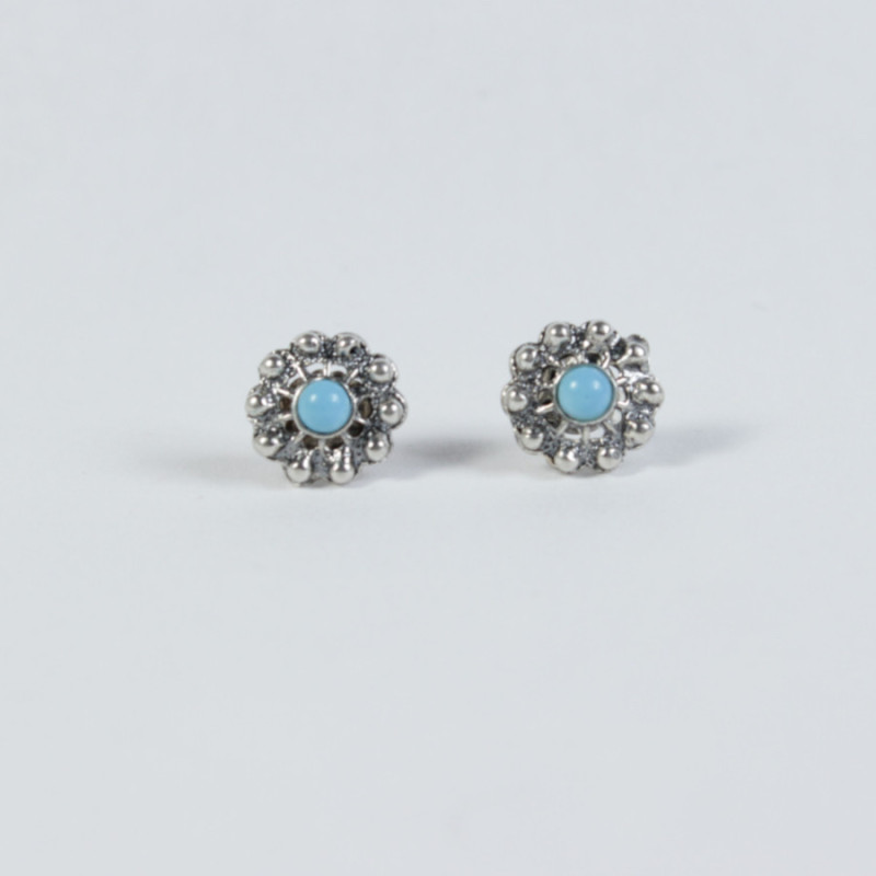 Pendientes Pendientes botón charro con piedras Turquesas en plata BCF79/TURQUESA BCF79/TURQUESA BotonCharro Pendientes Pendientes botón charro con piedras Turquesas en plata BCF79/TURQUESA BCF79/TURQUESA BotonCharro